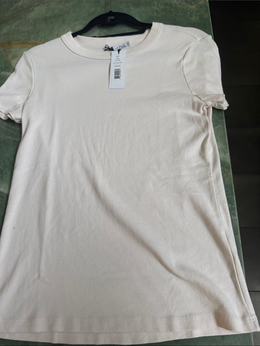 Michael Stars Women's Crewneck Short Sleeve Tee in Soft Cream NWT
